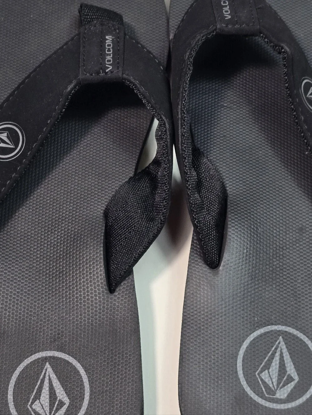 Volcom Black Men's Logo Thong Sandals